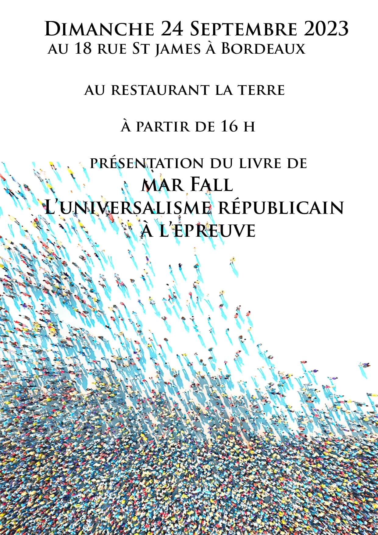 Présentation du livre de Mar Fall : L'universalisme Républicain à l'épreuve